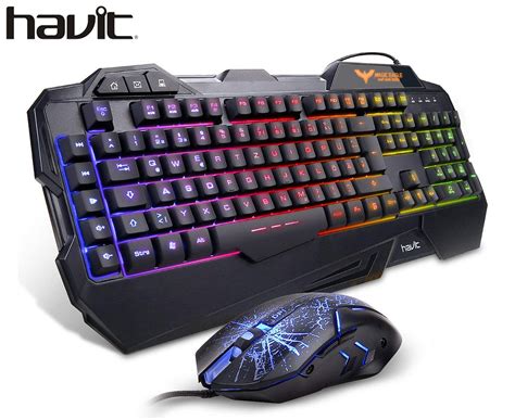 Havit LED Backlit Keyboard & Mouse Combo | Catch.co.nz