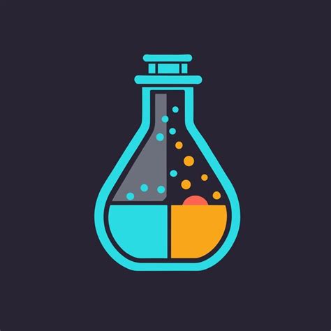 Premium Vector | Chemistry flask scientific lab concept vector illustration