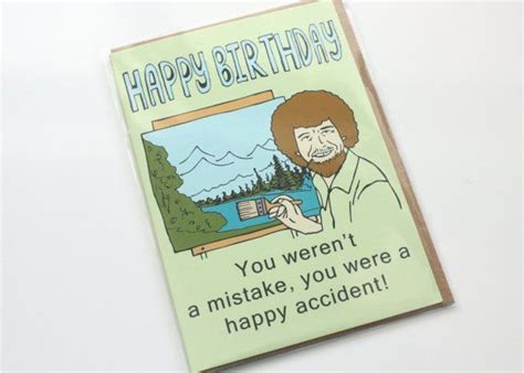 Bob Ross Birthday Card | BirthdayBuzz