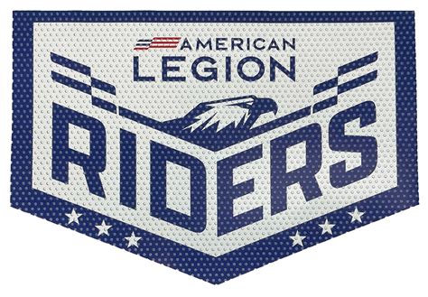 Legion Riders Windshield Decal - Outside - American Legion Flag & Emblem