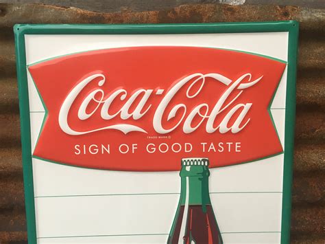 Reproduction Coca Cola Sign Coke Sign 19x28 Sign of Good Taste | Etsy