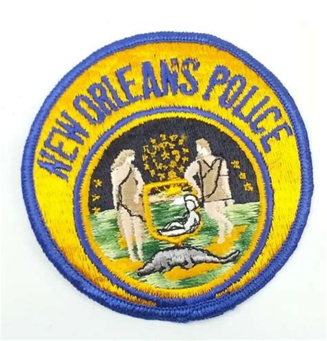 VINTAGE NEW ORLEANS Louisiana Police Department Uniform Patch £14.44 - PicClick UK