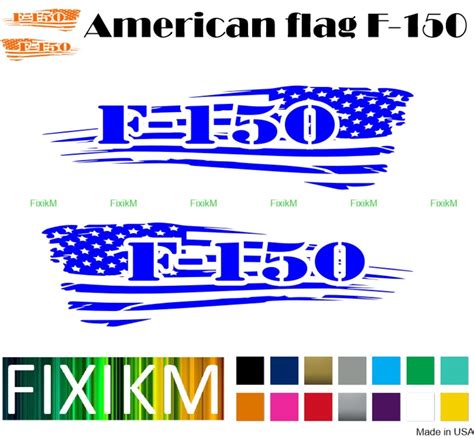 For Ford F-150 Large American Flag Graphics Vinyl Decal for - Etsy