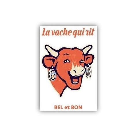 Carte postale La vache qui rit® Logo vintage