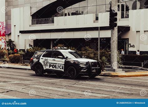 Police Car Parked in the Street in Las Vegas Editorial Stock Image ...