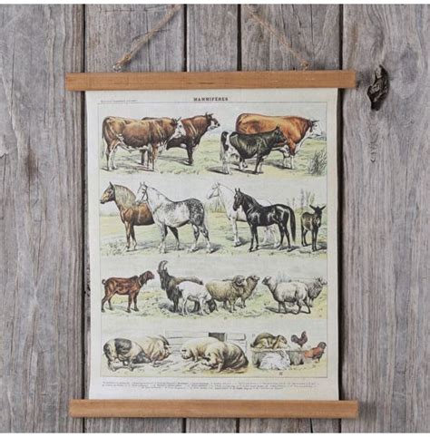 Farm Animals Canvas Wall Hanging