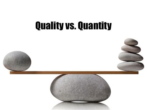 Quotes about Quantity and quality (142 quotes)