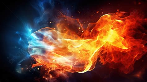 Various Blue And Orange Fire Pictures Hd Wallpapers Background, Heat ...