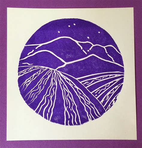 Kathy's AngelNik Designs & Art Project Ideas: Napa Vines At Night Printmaking Lesson ...