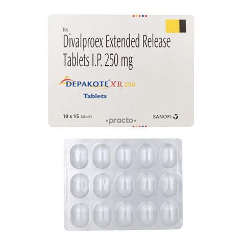 Depakote 250 MG Tablet XR - Uses, Dosage, Side Effects, Price, Composition | Practo