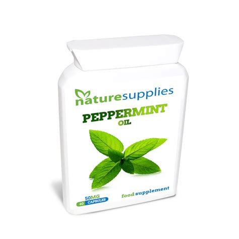 Peppermint Oil Capsules x 60 (50mg) Naturesupplies