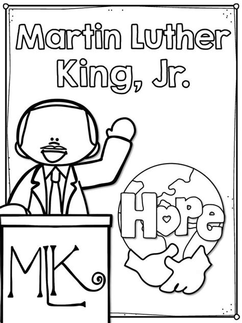 Mlk Coloring Pages Printable