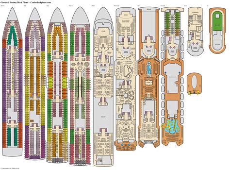 Carnival Ecstasy Deck Plans, Diagrams, Pictures, Video