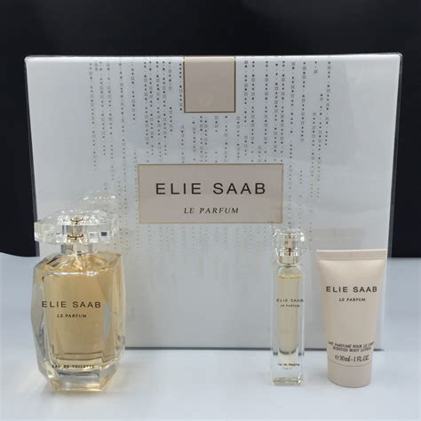 Elie Saab Le Parfum Gift Set 90ml Edt Spray + Two Products