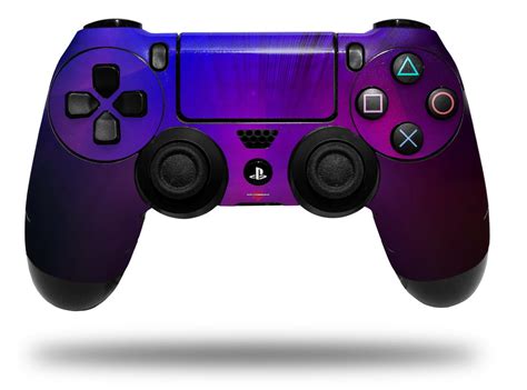 Skin for Sony PS4 Dualshock Controller PlayStation 4 Original Slim and Pro Bent Light Blueish ...