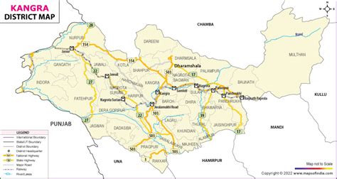 Kangra District Map