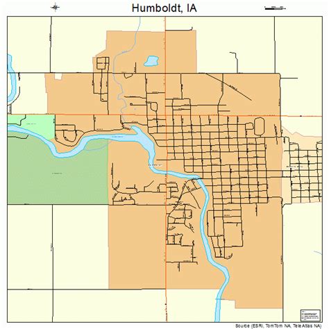 Humboldt Iowa Street Map 1937560