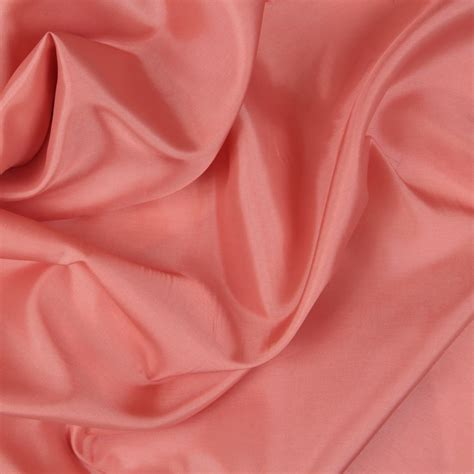 Lining Coral Lipstick - Bloomsbury Square Dressmaking Fabric