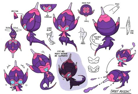 Concept artwork for Poipole [UB Adhesive] ” Pokemon Sketch, Ghost Pokemon, Wild Pokemon, Pokemon ...