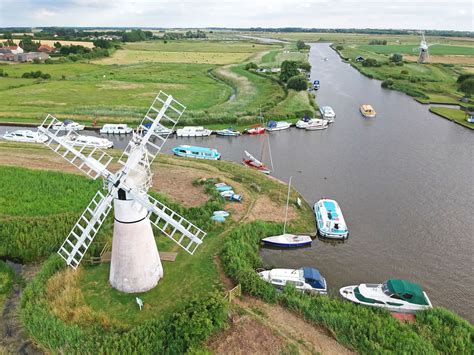 Thurne Aerial Photographs, including Thurne Mill and the Thurne Mouth