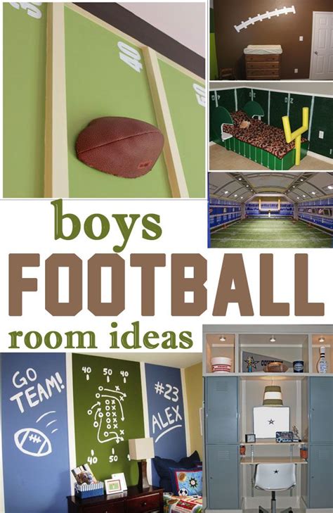 20+ Football Themed Bedrooms for Boys! Decor & Furniture Ideas | Boys ...