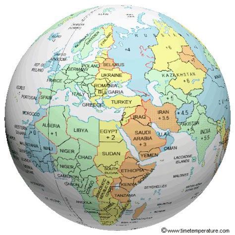 World Time Zone Globe | World time zones, Time zones, Globe