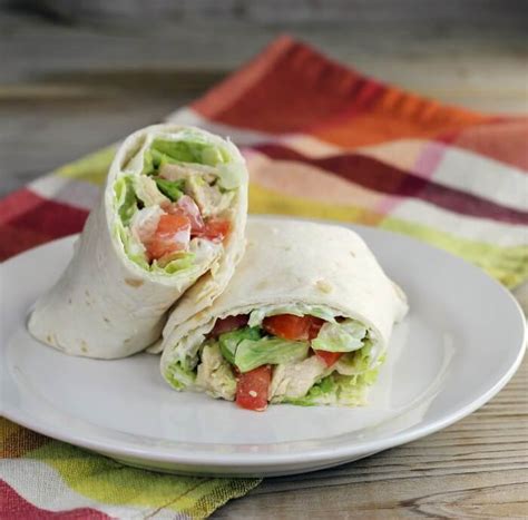 Chicken Wrap with Savory Cream Cheese Spread - Words of Deliciousness