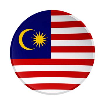 Malaysia Flag Clipart Hd PNG, Malaysia Flag Button Badge, Malaysia, Flag, Circle PNG Image For ...