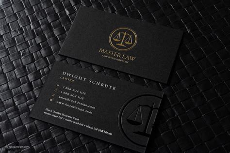 FREE Lawyer business card template | RockDesign.com