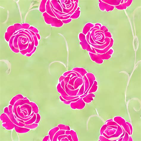 Vintage Floral Wallpaper Pattern · Creative Fabrica