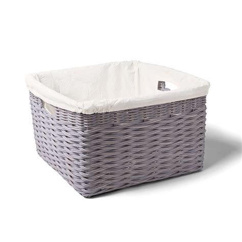 Fabric Liner For Corner Wicker Laundry Hamper - The Basket Lady