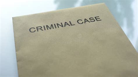 Criminal Case Declassified, Seal Stamped on Folder with Important ...