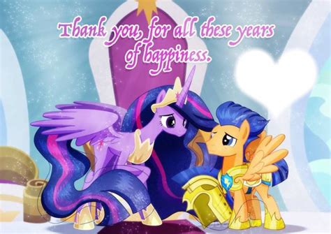 MLP Twilight Sparkle and Flash Sentry Photo frame effect | Pixiz