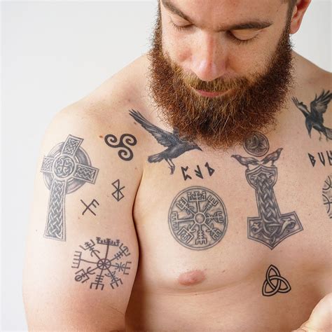 Viking Temporary Tattoo Set (13 tattoos) | Tattoo Icon – TattooIcon