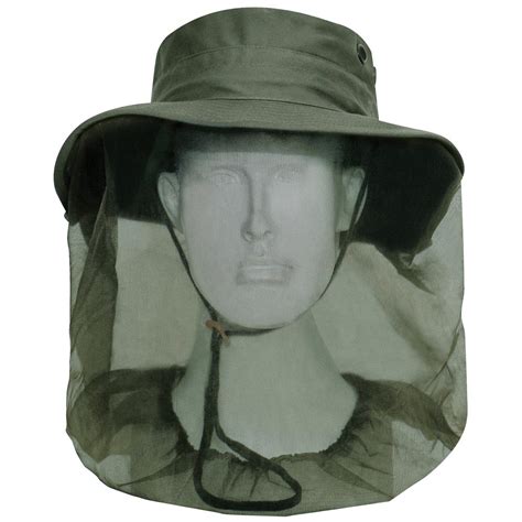 Adjustable Boonie Hat with Mosquito Net Protection