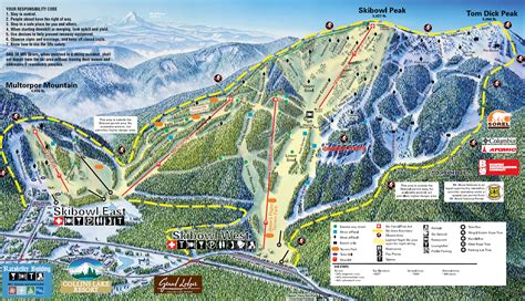 Mt Hood Skibowl Ski Trail Map - Government Camp Mt Hood OR 97028 • mappery