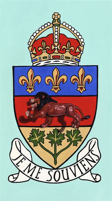 Quebec coat of arms Giclée (Art Print) by Robert ... | Trampt Library