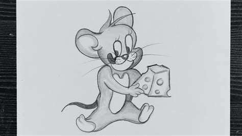 How To Draw Jerry Mouse // Jerry Mouse Drawing Step By Step // Tom And Jerry // Pencil Sketching ...