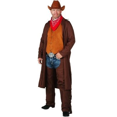 Halloweencostumes.com Large Men Adult Men Cowboy Costume, Brown/brown : Target