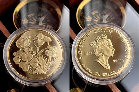 Kanada 1998 350 Dollars Gold 1.22oz Proof – The Four Flowers Serie | MA-Shops