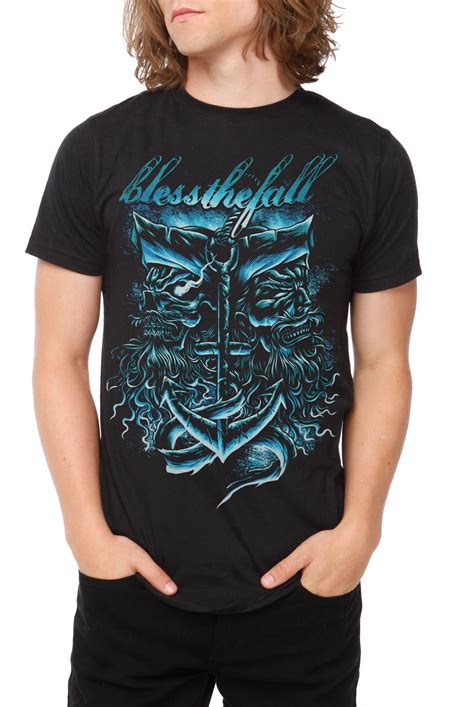 Blessthefall Pirate Anchor Slim-Fit T-Shirt | Slim fit, Shirts, Fall outfits