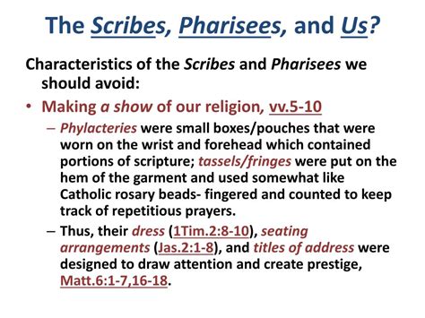 PPT - The Scribes, Pharisees, and Us ? PowerPoint Presentation, free ...