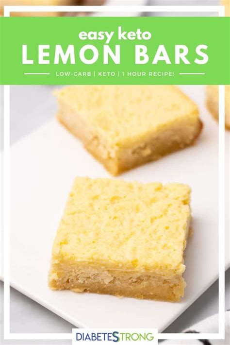 Easy Keto Lemon Bars Recipe - Diabetes Strong