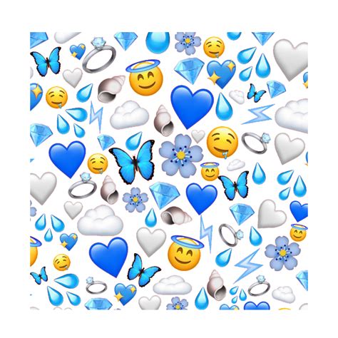 Aesthetic Blue Emojis Png - Largest Wallpaper Portal