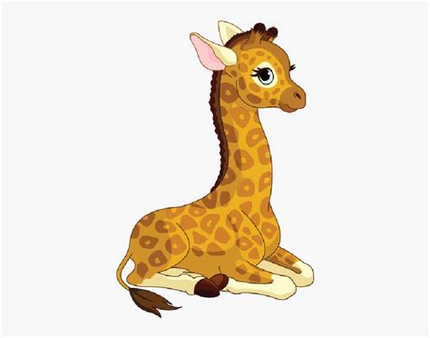 Clip Art Giraffe Drawing Cute - Cute Baby Giraffe Cartoon, HD Png ...