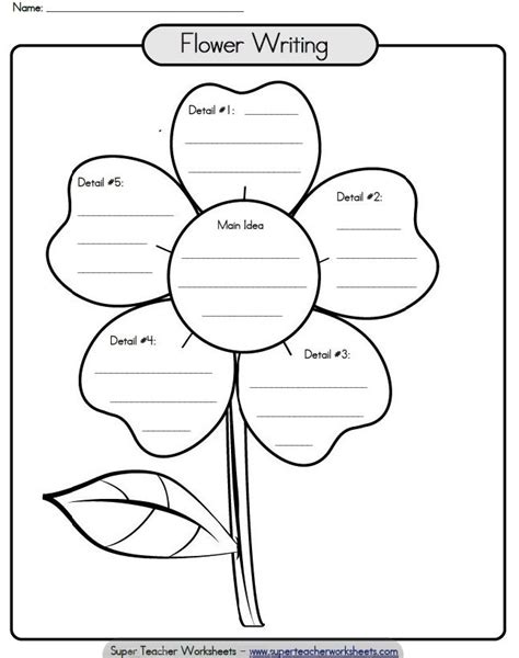 Printable Paragraph Writing Flower | Paragraph writing, Paragraph writing worksheets, Teaching ...