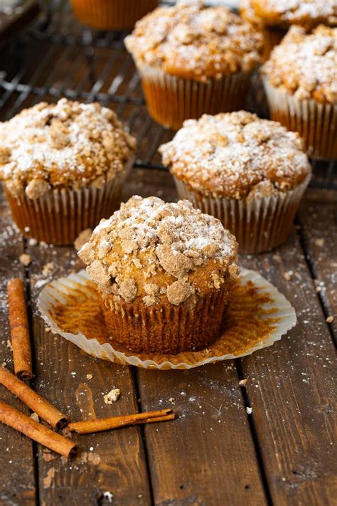 Costco Copycat Crumb Pumpkin Muffins - Oh Sweet Basil