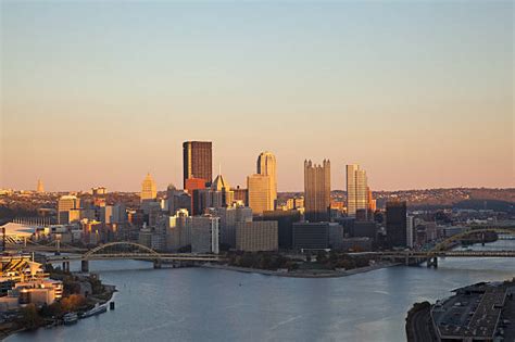 Pittsburgh Skyline Sunset Stock Photos, Pictures & Royalty-Free Images ...