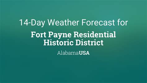 Fort Payne Residential Historic District, Alabama, USA 14 day weather forecast