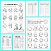 Free Summer Kindergarten Math Worksheets